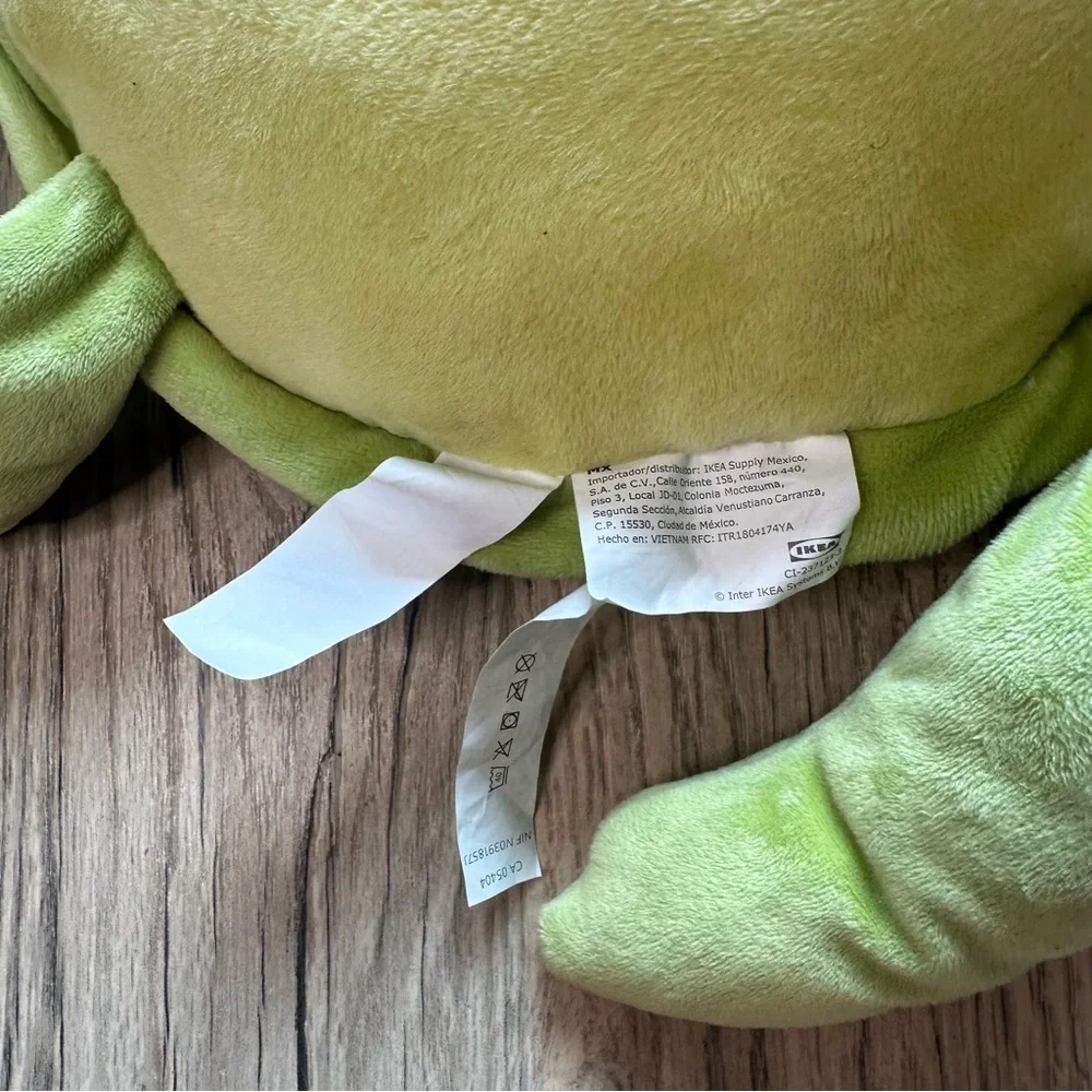 NEW IKEA Green Plush Turtle Toy